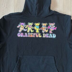 Grateful Dead Black Hoodie with Dancing Bears